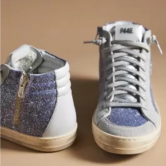 New Anthropologie P448 Sneakers Lavender size 7 - Picture 1 of 3